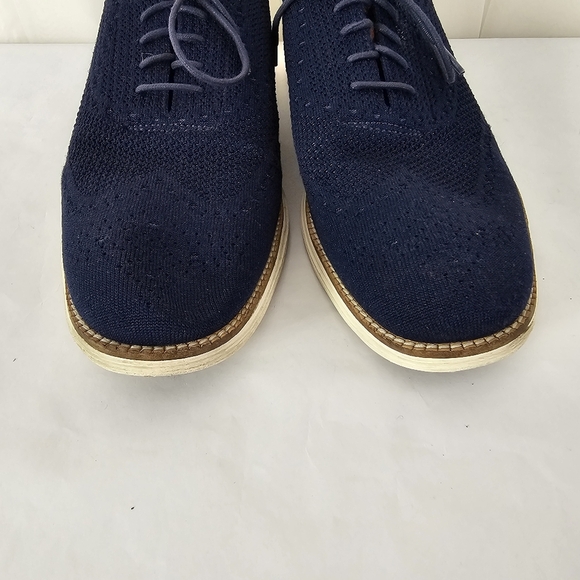 Cole Haan Men's OriginalGrand Stitchlite Oxfords Lace Up Shoe Navy Blue Size 12 - Picture 6 of 10